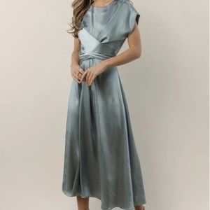 BOHME Rosalind Midi Dress- Blue